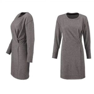 CAbi Heather Gray Long Sleeve Dress